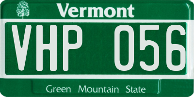VT license plate VHP056