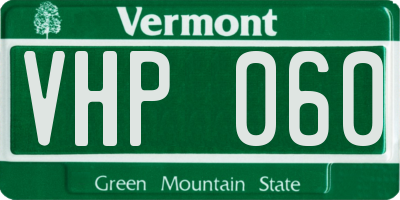 VT license plate VHP060