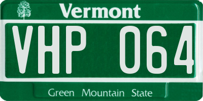 VT license plate VHP064