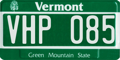 VT license plate VHP085