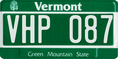VT license plate VHP087