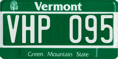 VT license plate VHP095