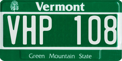 VT license plate VHP108
