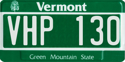 VT license plate VHP130