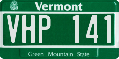 VT license plate VHP141