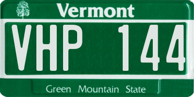 VT license plate VHP144