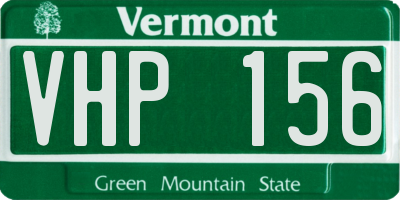 VT license plate VHP156