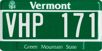 VT license plate VHP171