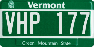 VT license plate VHP177