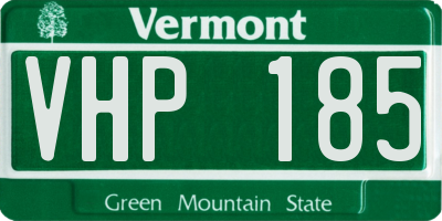 VT license plate VHP185
