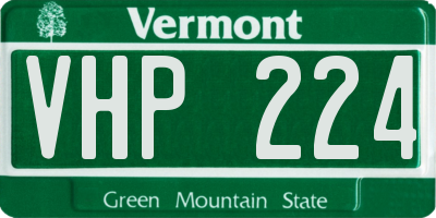 VT license plate VHP224