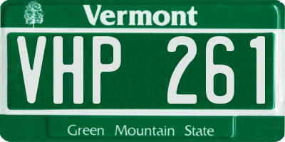 VT license plate VHP261