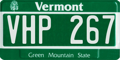 VT license plate VHP267