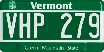 VT license plate VHP279