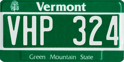 VT license plate VHP324