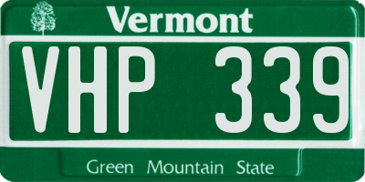 VT license plate VHP339