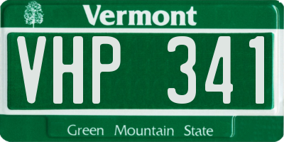 VT license plate VHP341