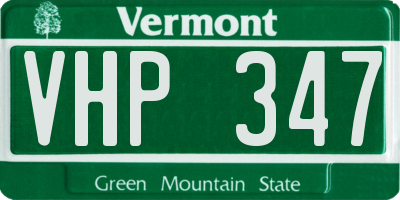 VT license plate VHP347