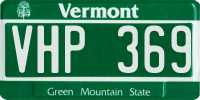 VT license plate VHP369