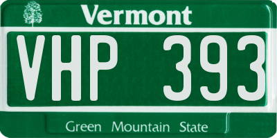 VT license plate VHP393