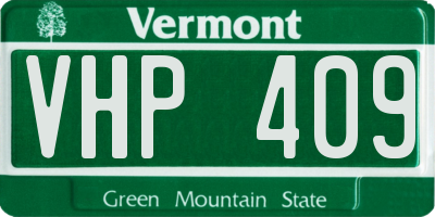 VT license plate VHP409