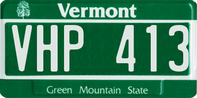 VT license plate VHP413