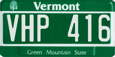 VT license plate VHP416