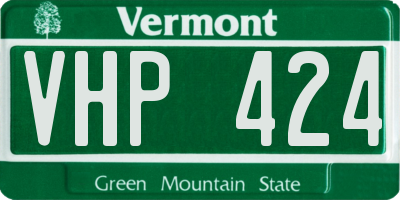 VT license plate VHP424