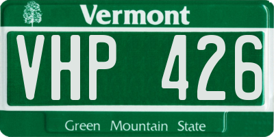 VT license plate VHP426