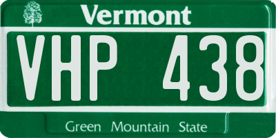 VT license plate VHP438