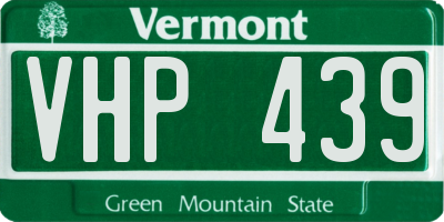 VT license plate VHP439