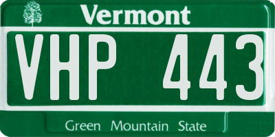 VT license plate VHP443