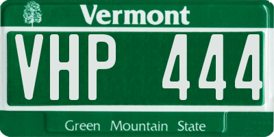 VT license plate VHP444