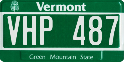 VT license plate VHP487