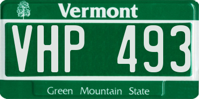 VT license plate VHP493