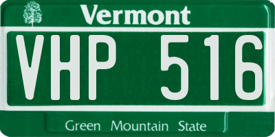 VT license plate VHP516