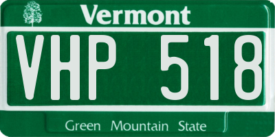 VT license plate VHP518