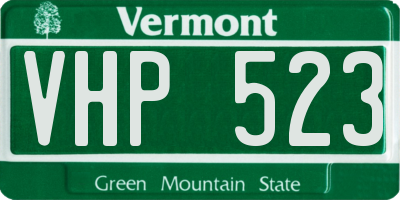 VT license plate VHP523