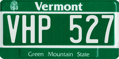 VT license plate VHP527