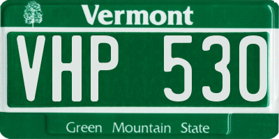 VT license plate VHP530