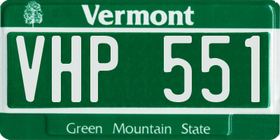 VT license plate VHP551