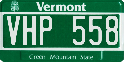 VT license plate VHP558
