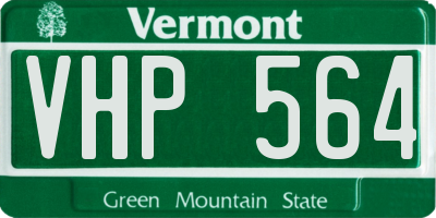 VT license plate VHP564