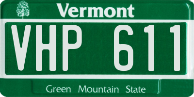 VT license plate VHP611