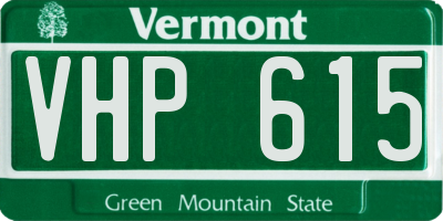 VT license plate VHP615