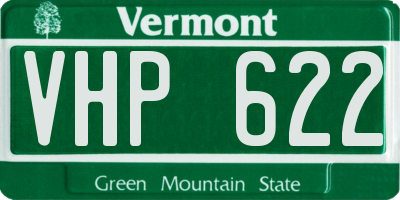 VT license plate VHP622