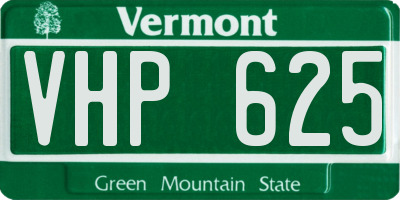VT license plate VHP625
