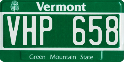 VT license plate VHP658