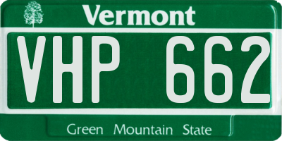 VT license plate VHP662