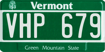 VT license plate VHP679